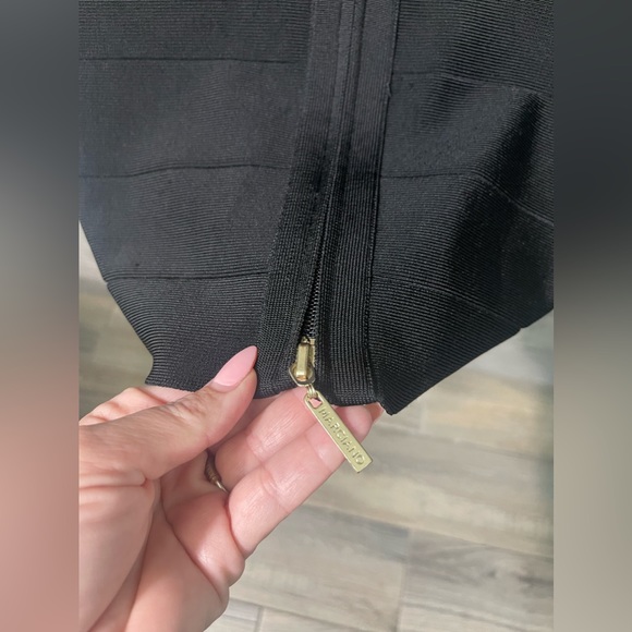 Sexy Marciano Black Paradise Bandage Bodycon Cocktail Dress Sz XS Extra Small - Picture 6 of 7